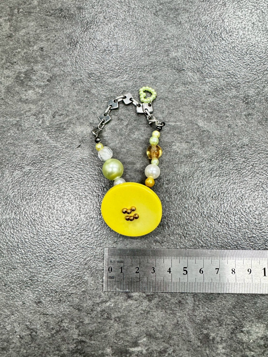 Yellow Button Bracelet