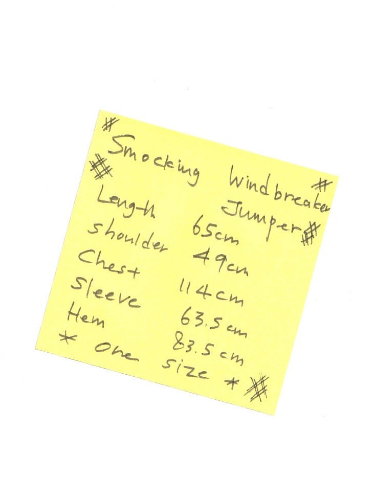 SMOCKING LIGHT WINDBREAKER