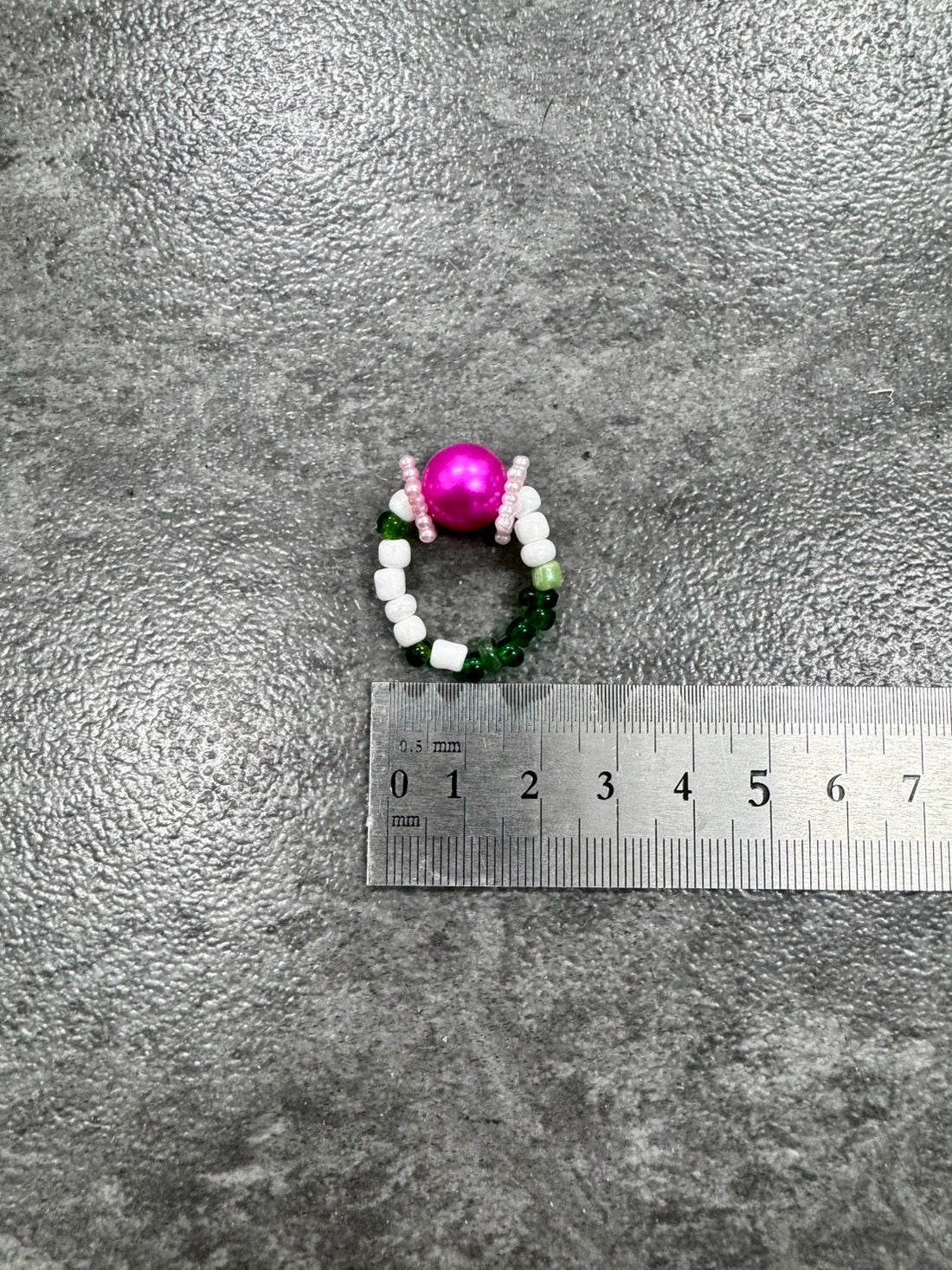 White Pink Star Ring
