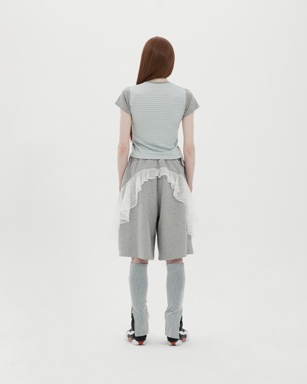 Ruffle basketball shorts