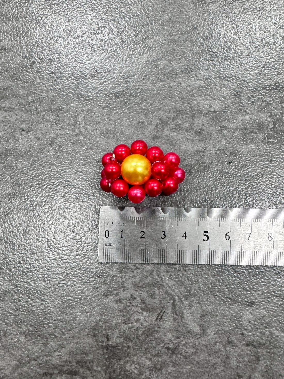 Red Gold Megaflower Ring