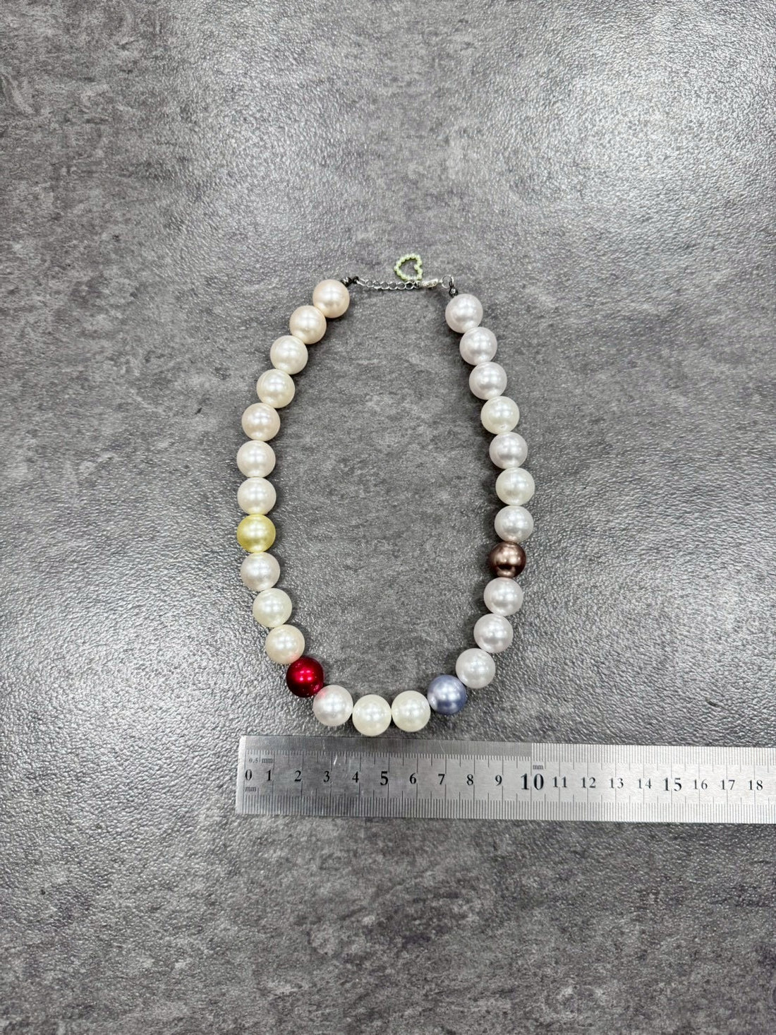 White Silver Bubble Necklace