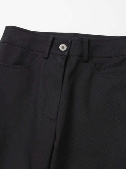 Waffle Textured Straight Pants