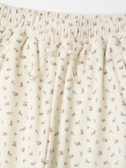 Floral Soft String Pants