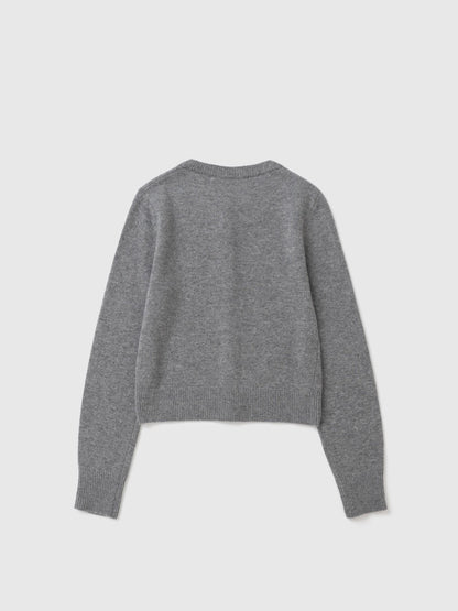 Flower Wool Cashmere Cardigan