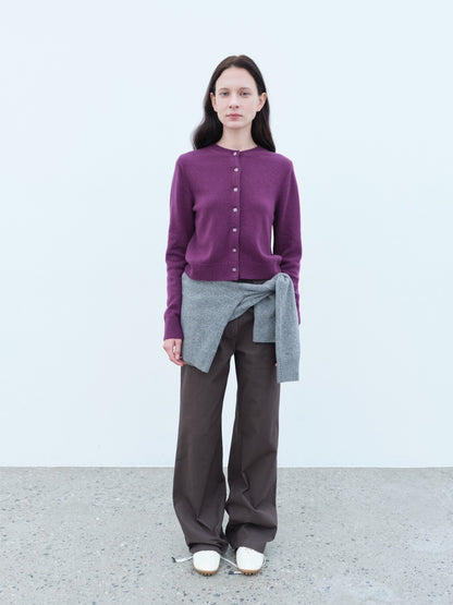 Waffle Textured Straight Pants