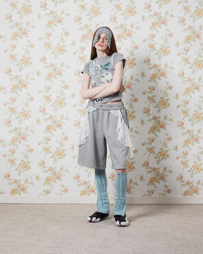 Ruffle basketball shorts