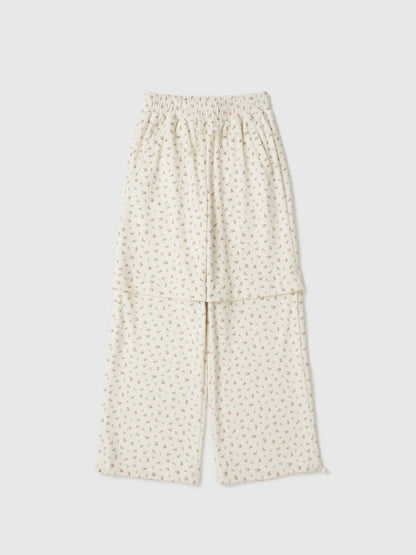 Floral Soft String Pants