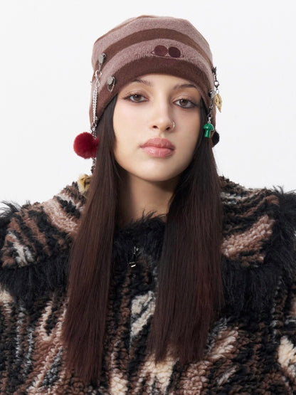 Piercing charm beanie