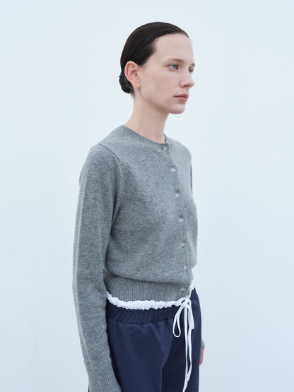 Flower Wool Cashmere Cardigan