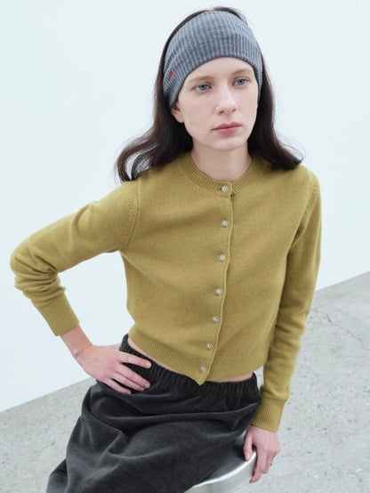 Flower Wool Cashmere Cardigan