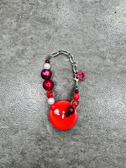 Red Button Bracelet
