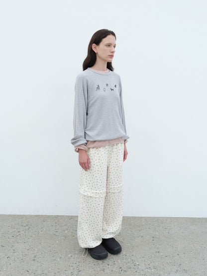 Floral Soft String Pants