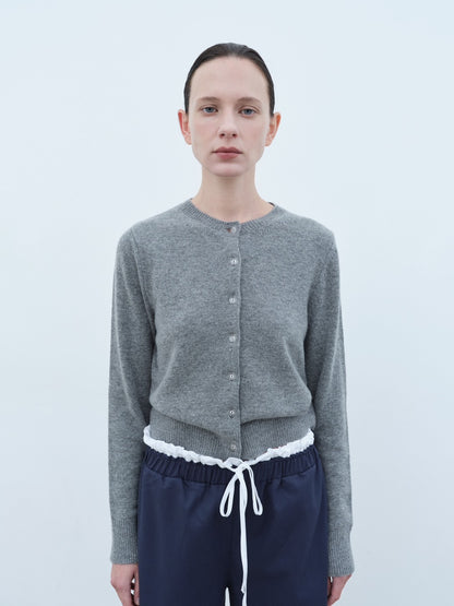 Flower Wool Cashmere Cardigan