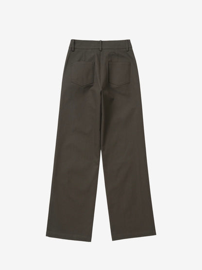 Waffle Textured Straight Pants