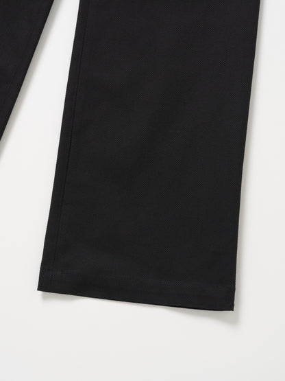 Waffle Textured Straight Pants