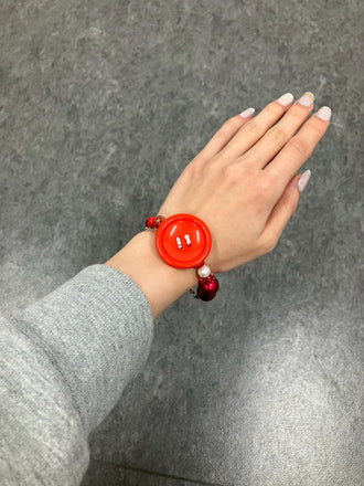 Red Button Bracelet
