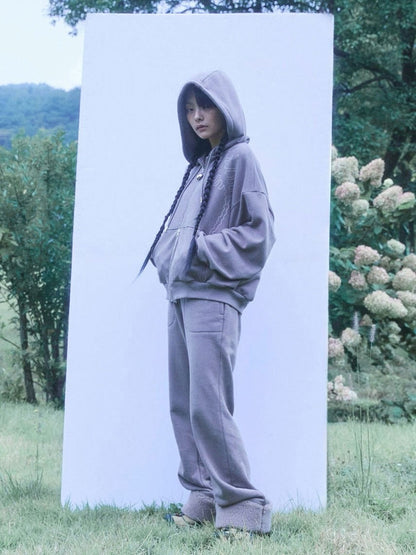 Fluffy hem sweatpants