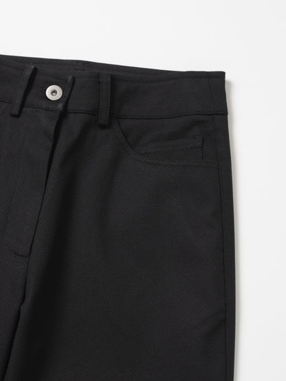 Waffle Textured Straight Pants