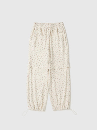 Floral Soft String Pants