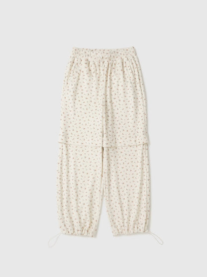 Floral Soft String Pants