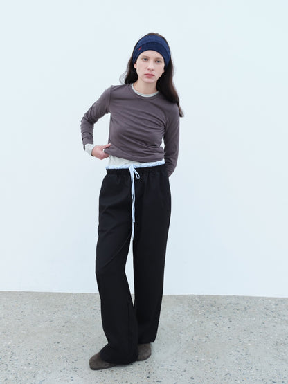 Layered Stripe Pants
