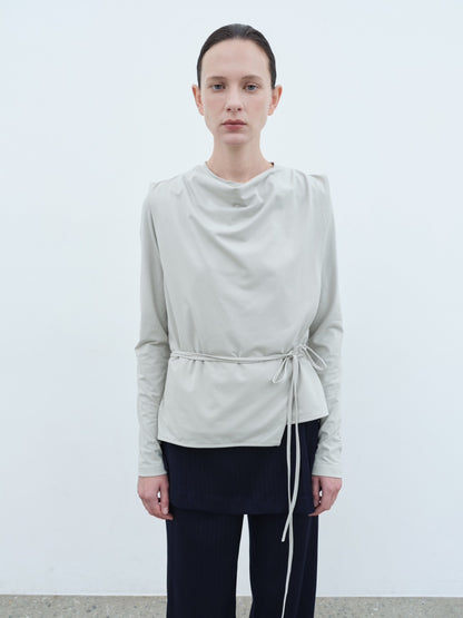 Layered Cowl Neck Top