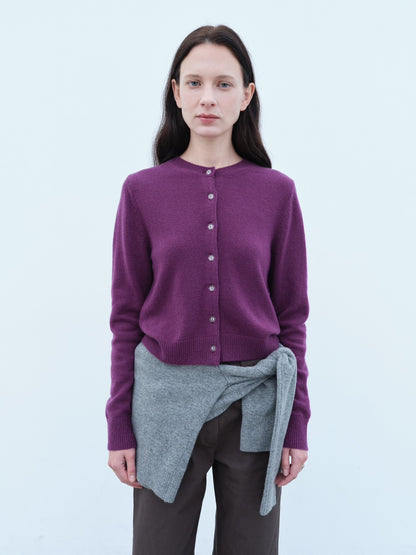 Flower Wool Cashmere Cardigan