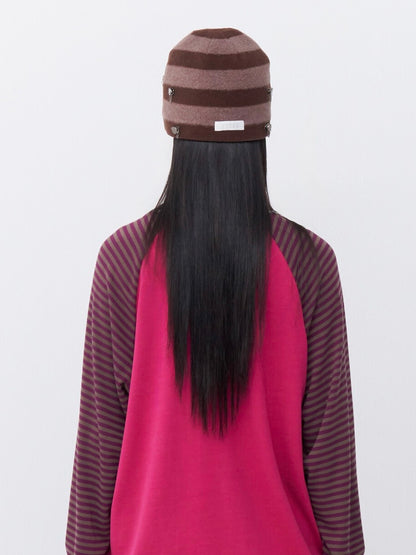 Piercing charm beanie