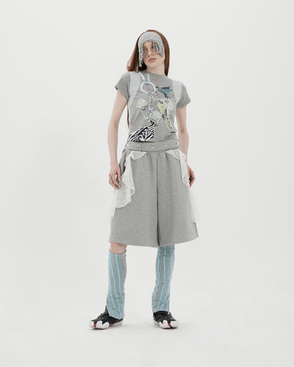 Ruffle basketball shorts