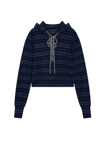 Double string piercing hoodie
