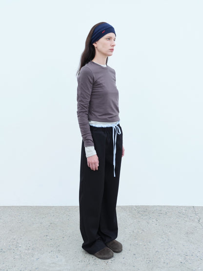 Layered Stripe Pants