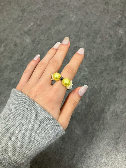 Yellow Gold Star Ring