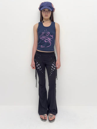 BRAID JERSEY PANTS