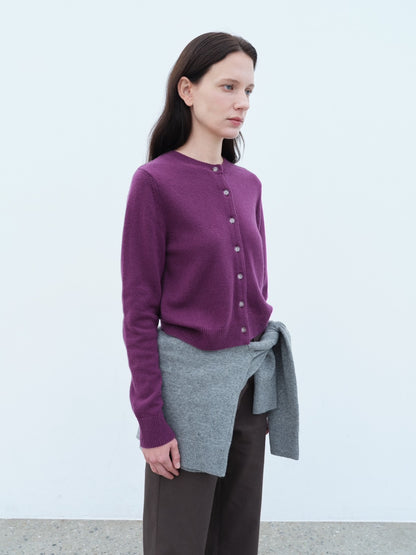 Flower Wool Cashmere Cardigan
