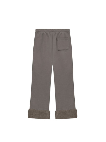 Fluffy hem sweatpants