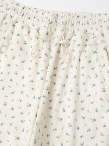 Floral Soft String Pants