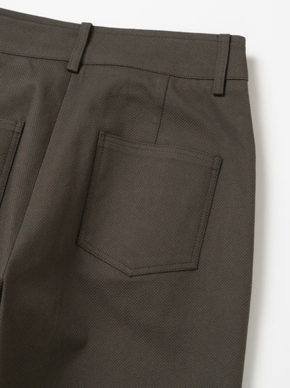 Waffle Textured Straight Pants