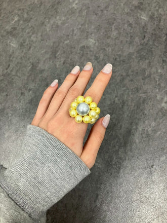 Light Green Megaflower Ring