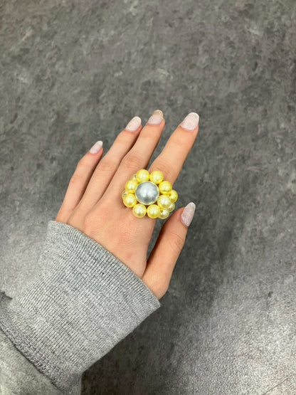 Light Green Megaflower Ring