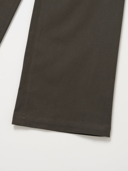 Waffle Textured Straight Pants