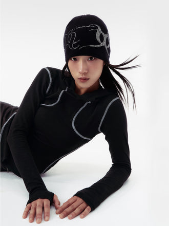 SYMBOL LOGO HOT FIX BEANIE