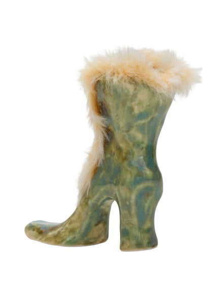Yellowish Hair Green Animal Glaze