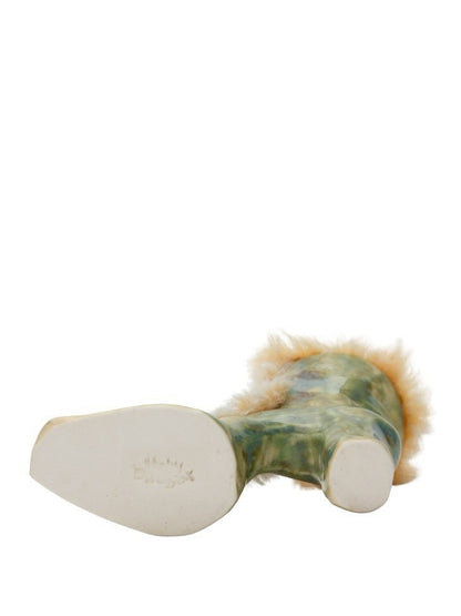 Yellowish Hair Green Animal Glaze