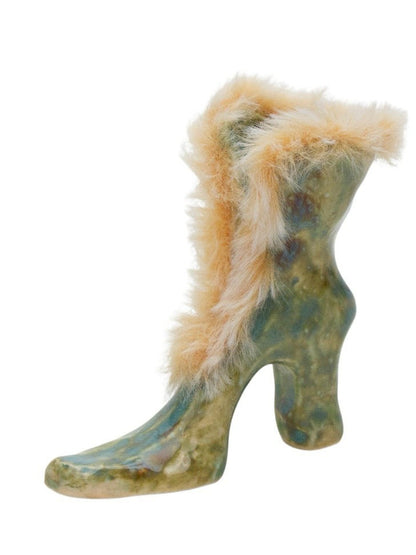 Yellowish Hair Green Animal Glaze