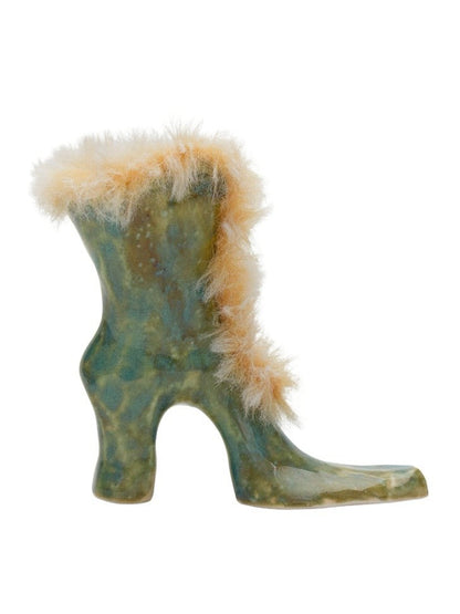Yellowish Hair Green Animal Glaze