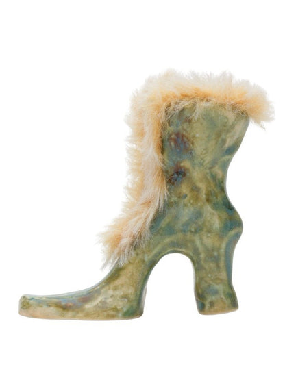 Yellowish Hair Green Animal Glaze