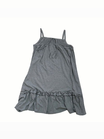 Smocked shirring dress